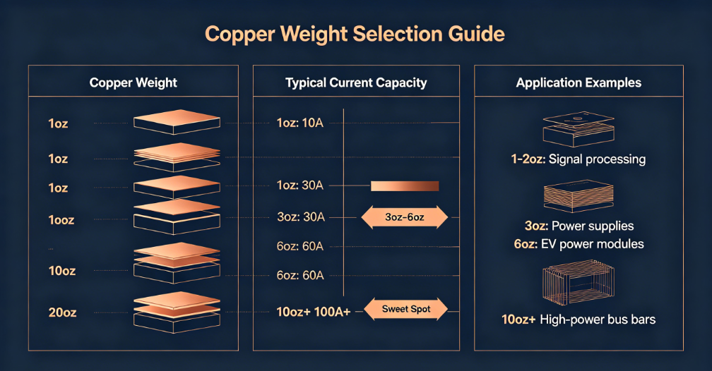 technical comparison chart