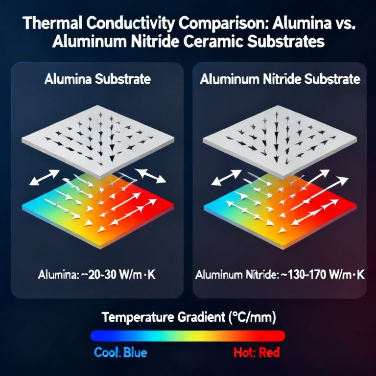 Ceramic PCB Substrate Alumina Aluminum Nitride Boards