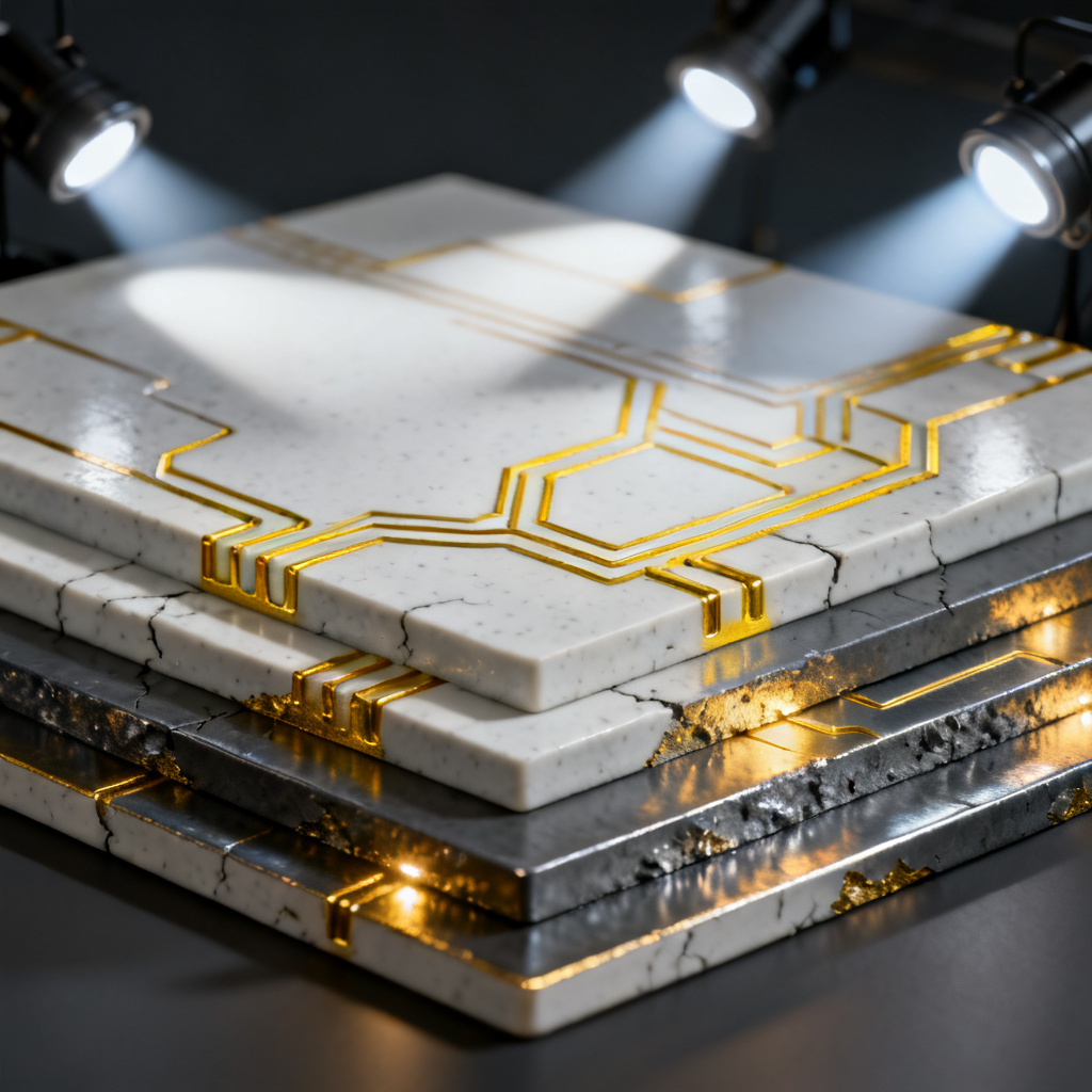 Ceramic PCB Substrate overview showing alumina and aluminum nitride boards