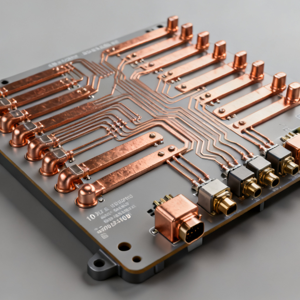 EV power distribution board using 10oz heavy copper PCB for battery management