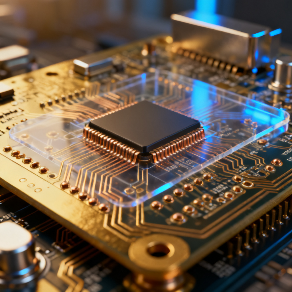 High-Tg FR4 PCB design with thermal vias for heat management