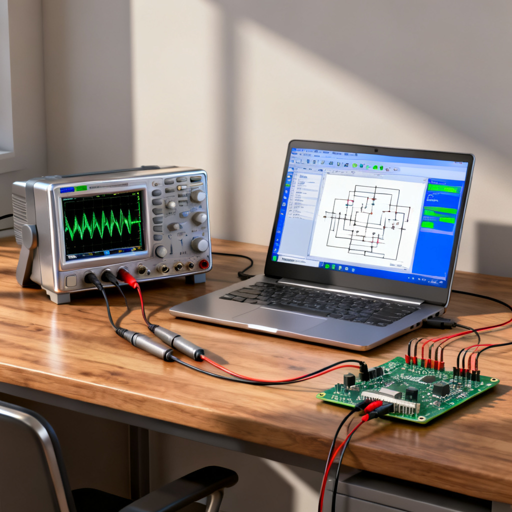 PCB signal integrity design flow showing simulation and measurement steps